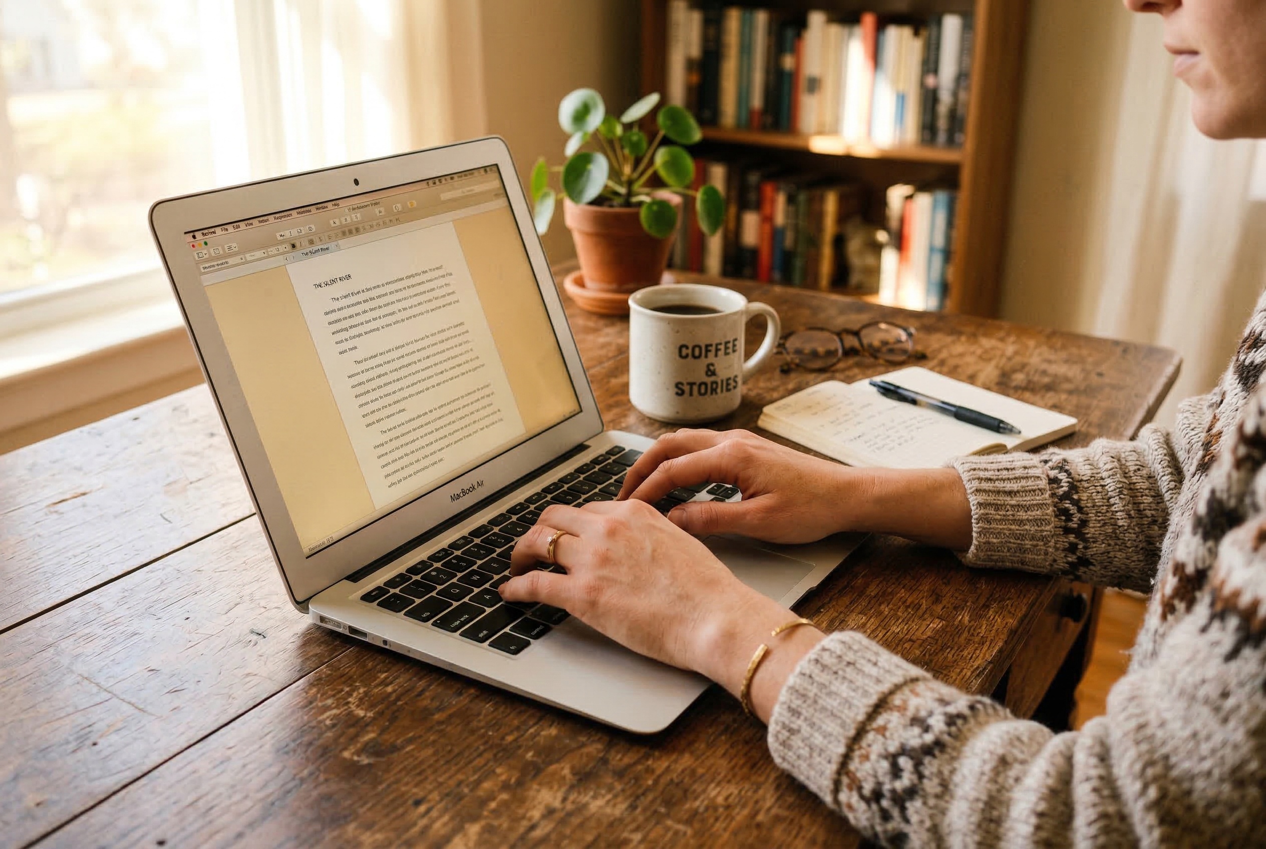 Schrijven met Coffee and Stories mok